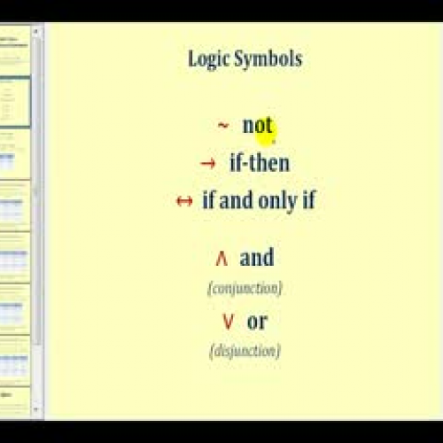 Truth Tables for Conditional Statements