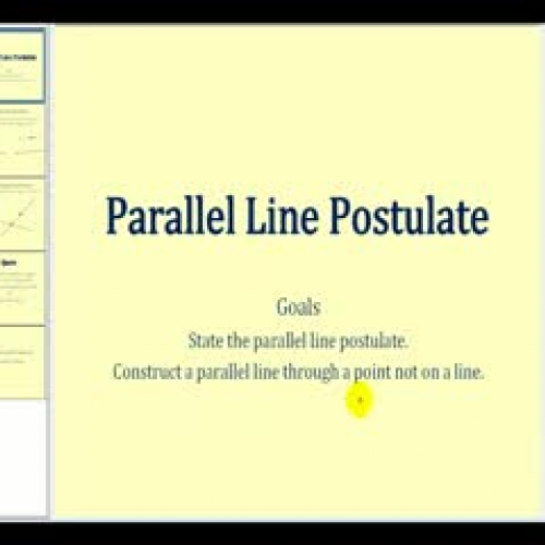 Parallel Line Postulate