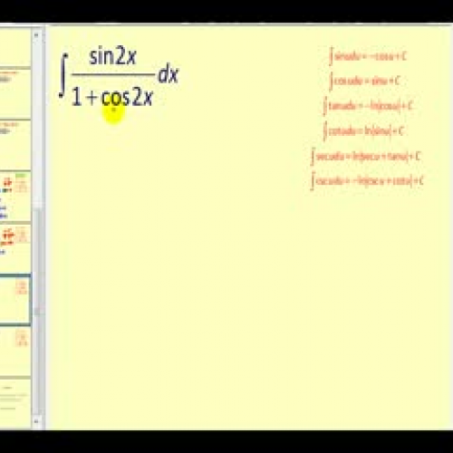 The Six Basic Trig Integral Formulas - Ex 2