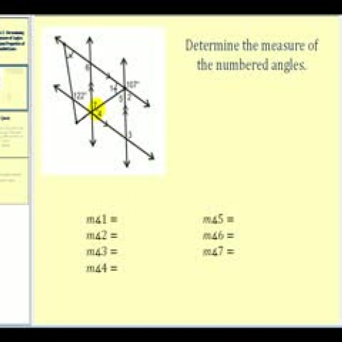 Example 2:  Parallel Line Properties