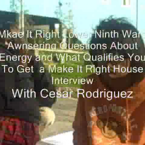 Make It Right q and a part 2