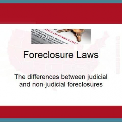 Foreclosure Laws