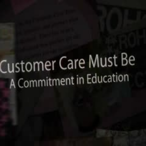 Customer Care Must Be A Commitment in Educati