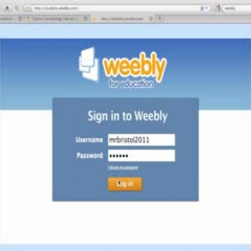 Weebly Instructions Part One