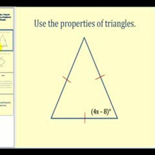 Examples:  Properties of Equilateral Triangle