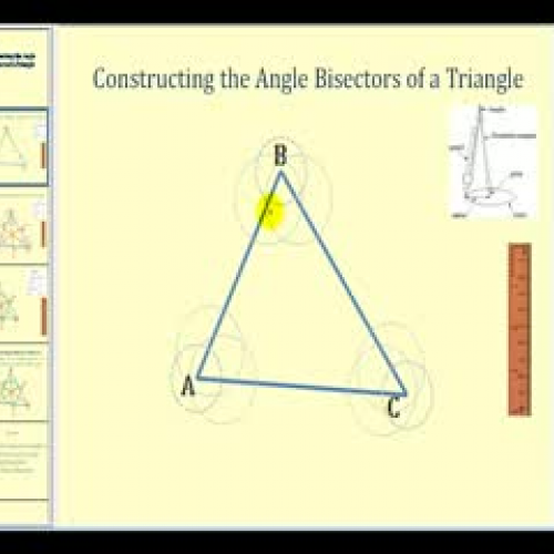 Constructing the Angle Bisectors of a Triangl