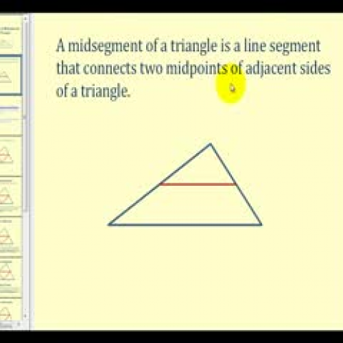 Introduction to the Midsegments of a Triangle