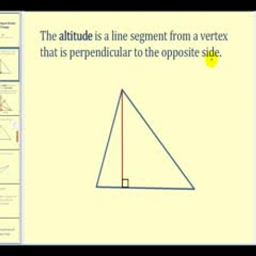 Constructing an Altitude of a Triangle