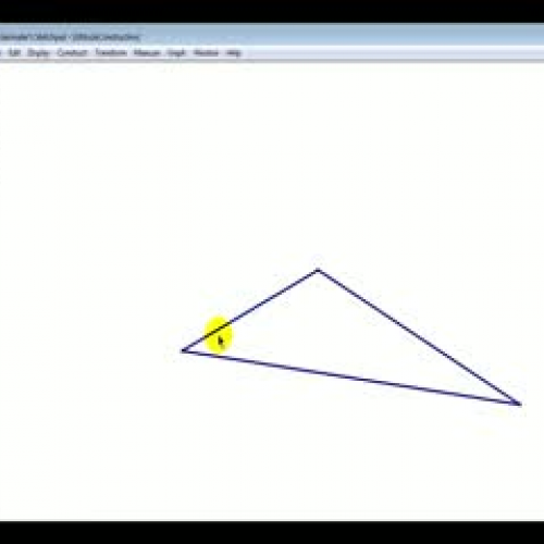 Construct An Altitude  (Geometer's Sketchpad)