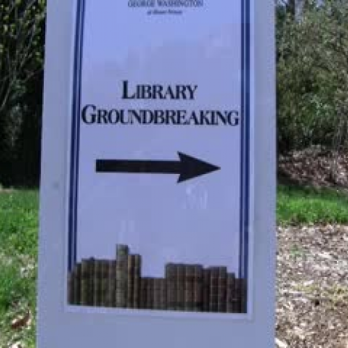 Ground is Broken on Washington Library