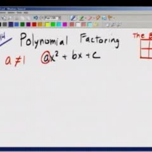 Polynomial Factoring
