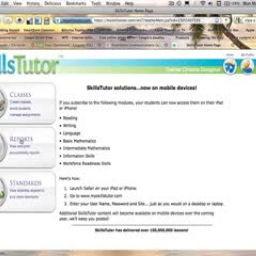 MySkillsTutor Reports