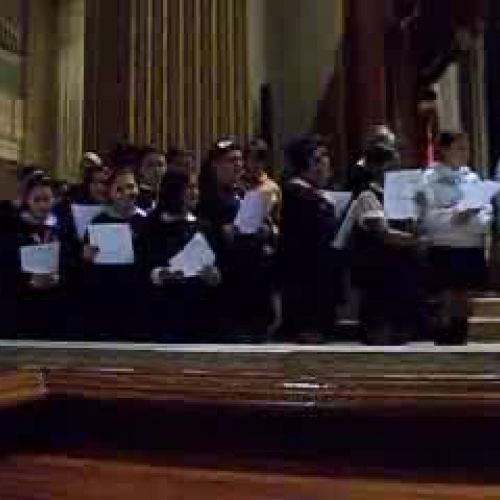 Seniors Singing to the Blessed Mother