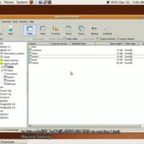 How to set the number of records showed on ea
