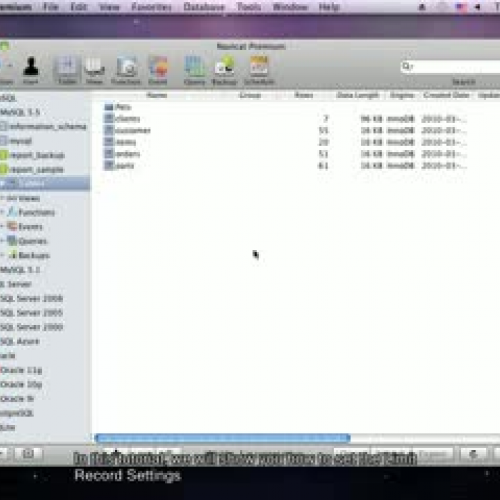 How to set the number of records showed on ea