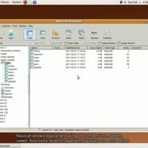 How to group database connections and objects