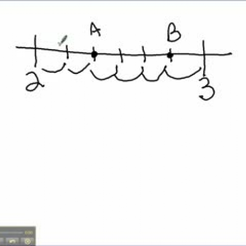 How to label a numberline