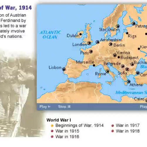 WW1 Battles Timeline, World War 1 1914-1918