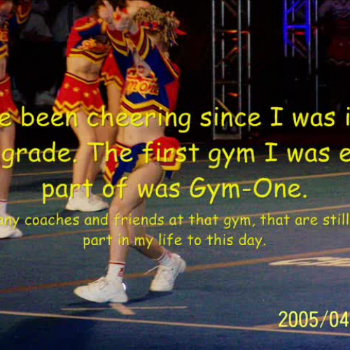 My Life in cheerleading