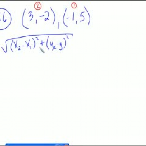 Monday 5-31 (TB Page 498 #56) Distance Formul