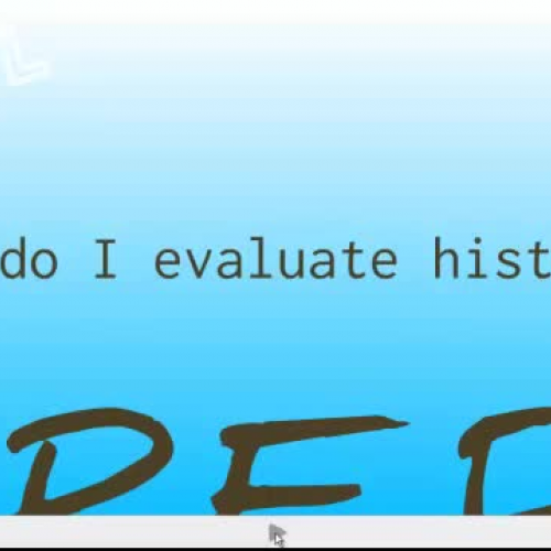 Evaluating History