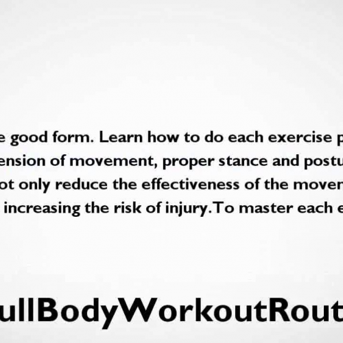 Full Body Workout Routine