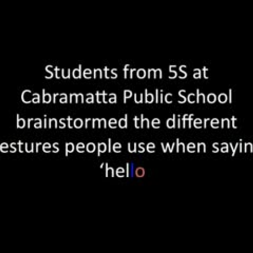 Greetings around the world