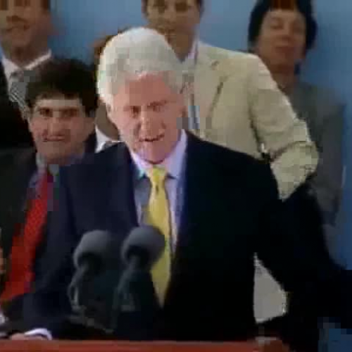 Bill Clinton Addresses Harvard Gratuating Cla