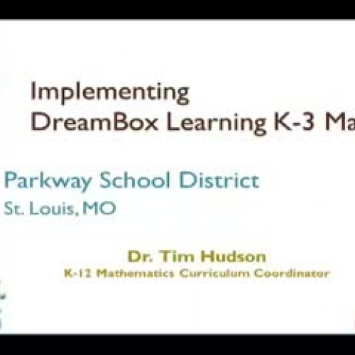 Why DreamBox (Tim Hudson)