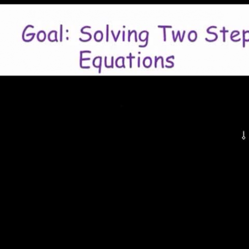 Two Step Equations