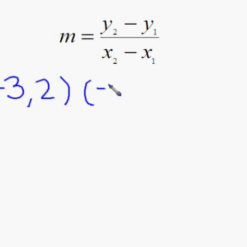 Slope Formula