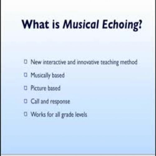 English Musical Echoing