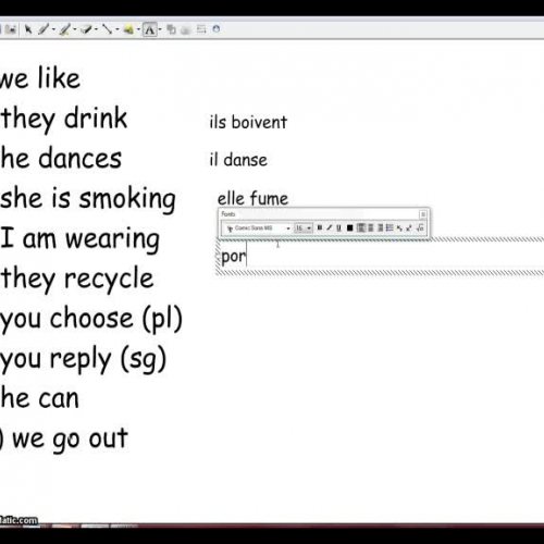 Present Tense Practice 1 Part 2