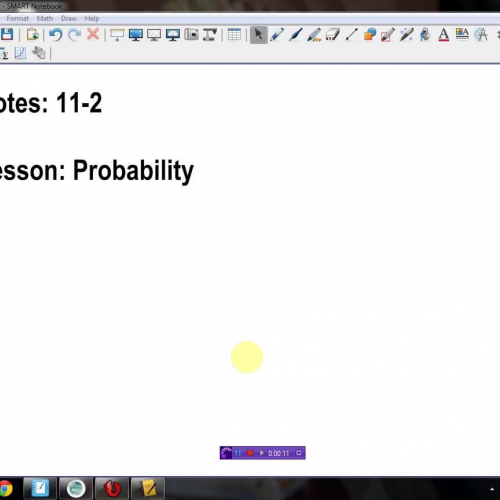 Lesson 11.2 Probability Part 1