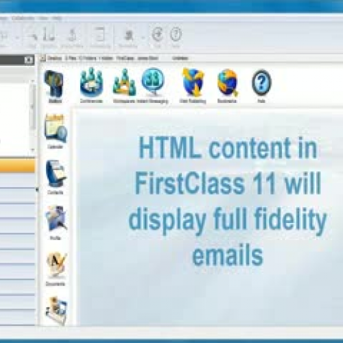 HTML Messages in FirstClass