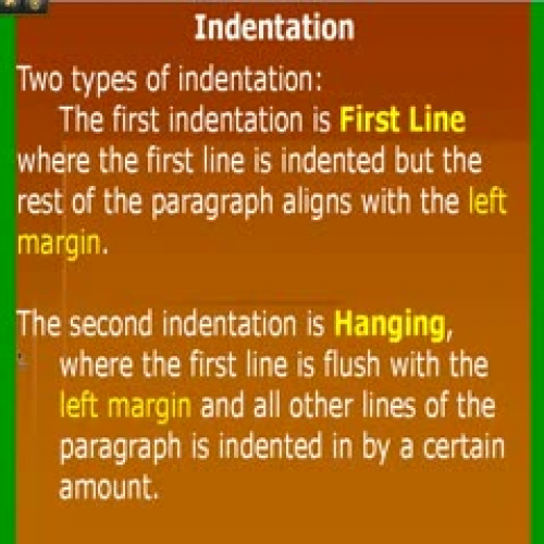 Formatting Day 1 - Instruction