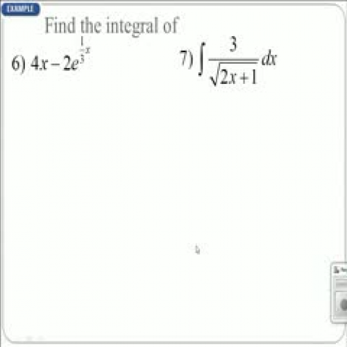 Indefinite Integration 2