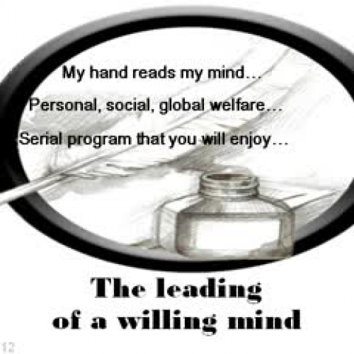 My hand reads my mind - 12  The leading of a 