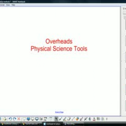 WMHS S9 Physical Science Tools Video Summary 