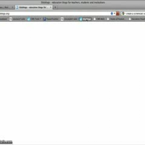 Edublog Account Screencast