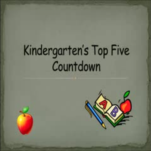 Nelson Elementary Top Five in Kindergarten in