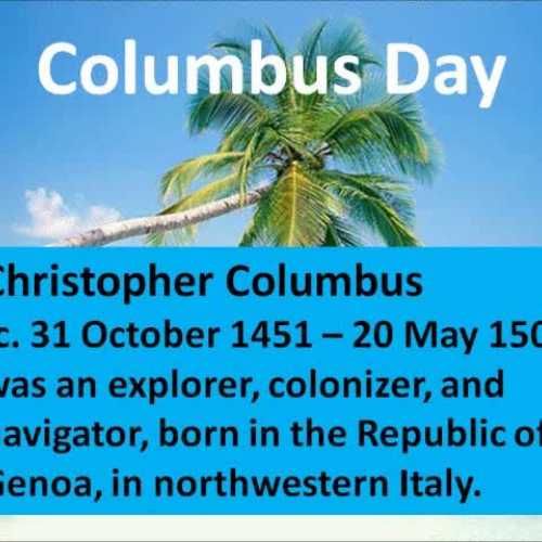 Columbus Day!