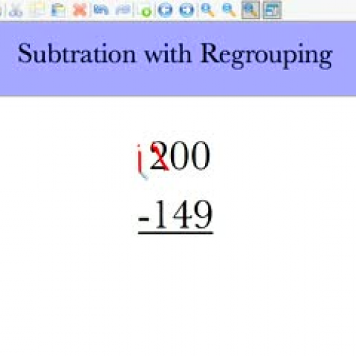 Subtraction with Regrouping over Zeros by Roh