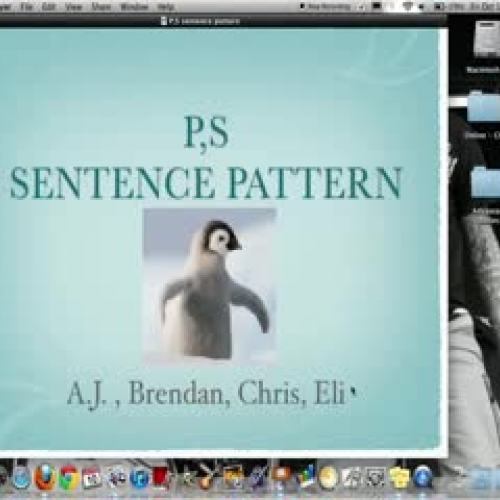 P,S Sentence pattern