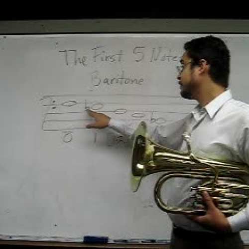 Baritone First Five Notes