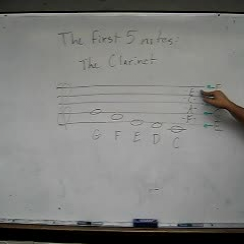 Clarinet First Five Notes