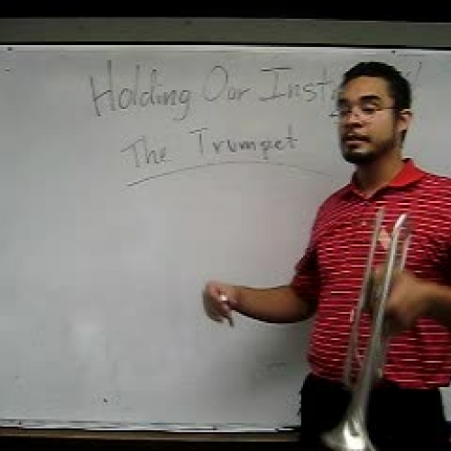 Holding the Trumpet