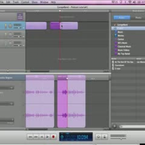 Opening and Editing a Podcast in Garageband