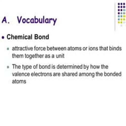 Ionic Bonding Video 1
