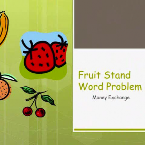 Fruit Stand Money Problem